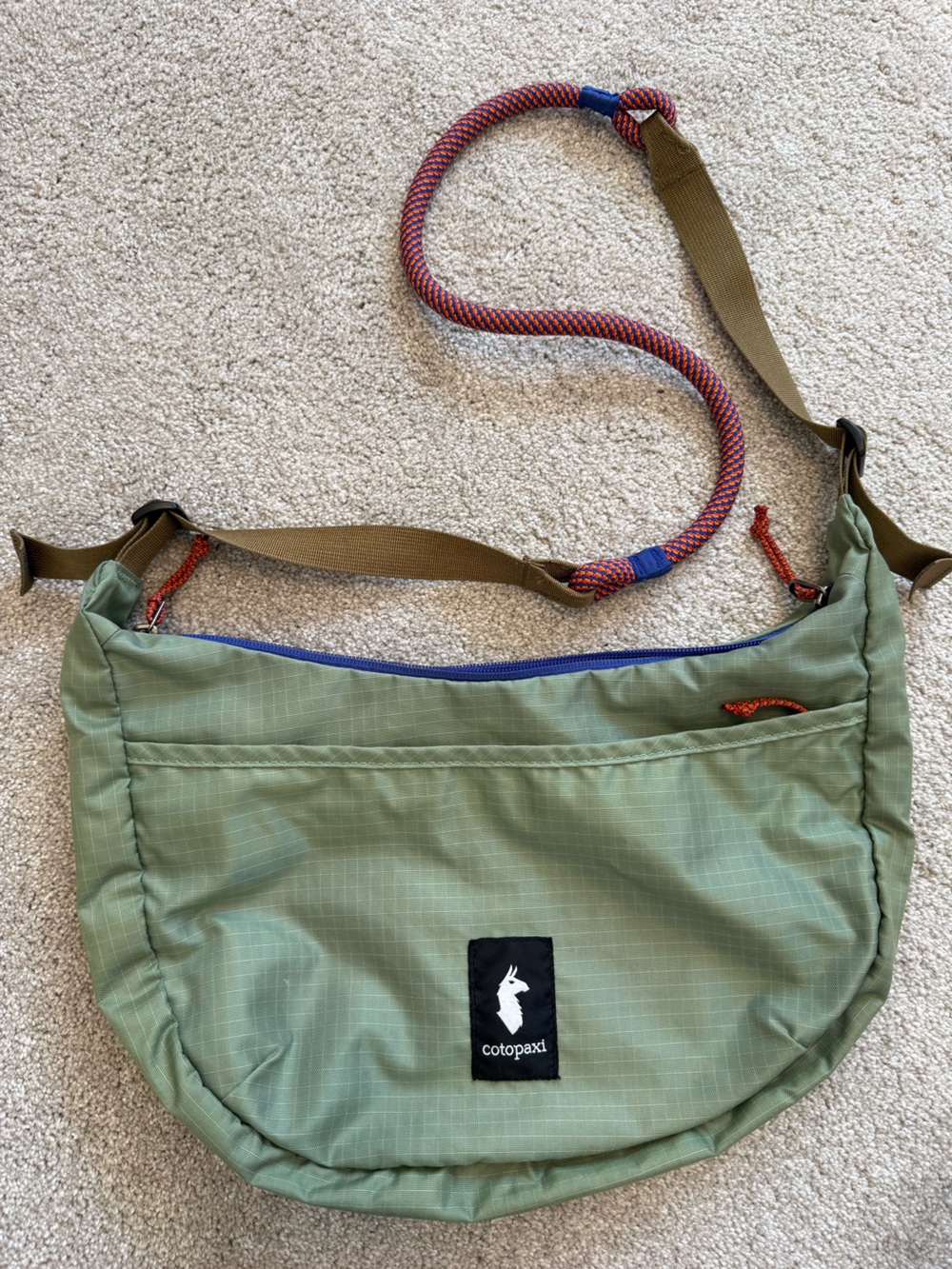 Cotopaxi Trozo 8L Shoulder Bag Green Rope Strap Crossbody